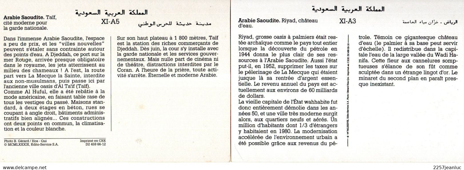 3 CPM * Arabie Saoudite  * Riyad Riydh Château D'eau & Al Ta/if Taîf Et Mosquée De L'Aéroport - Arabie Saoudite