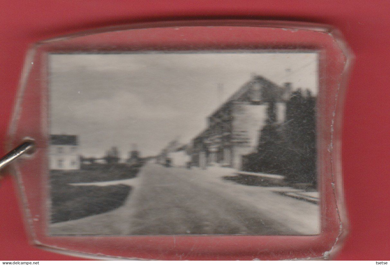 Sautin ... Souvenir De  - Porte-clés Avec Petite Photo De La Rue De La Station ( Voir Verso ) - Sivry-Rance