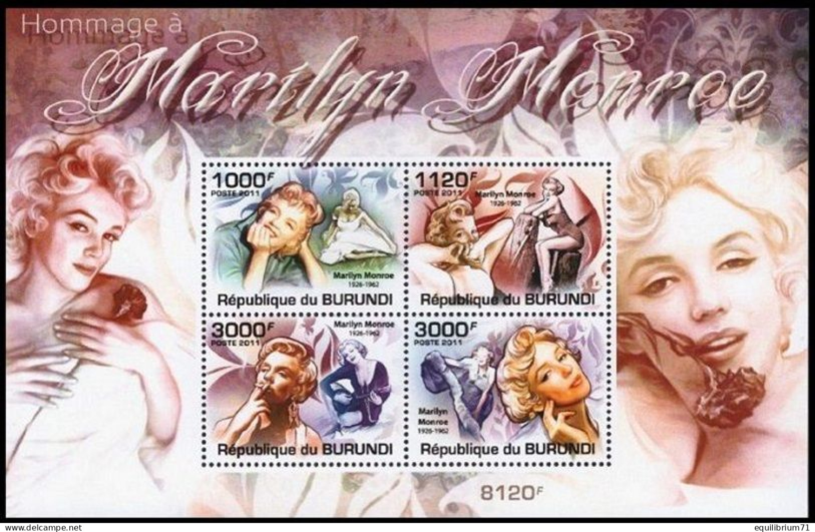 BL189**(1450/1453) - Marilyn Monroe / Norma Jeane Mortenson / Norma Jeane Baker - Chanteurs