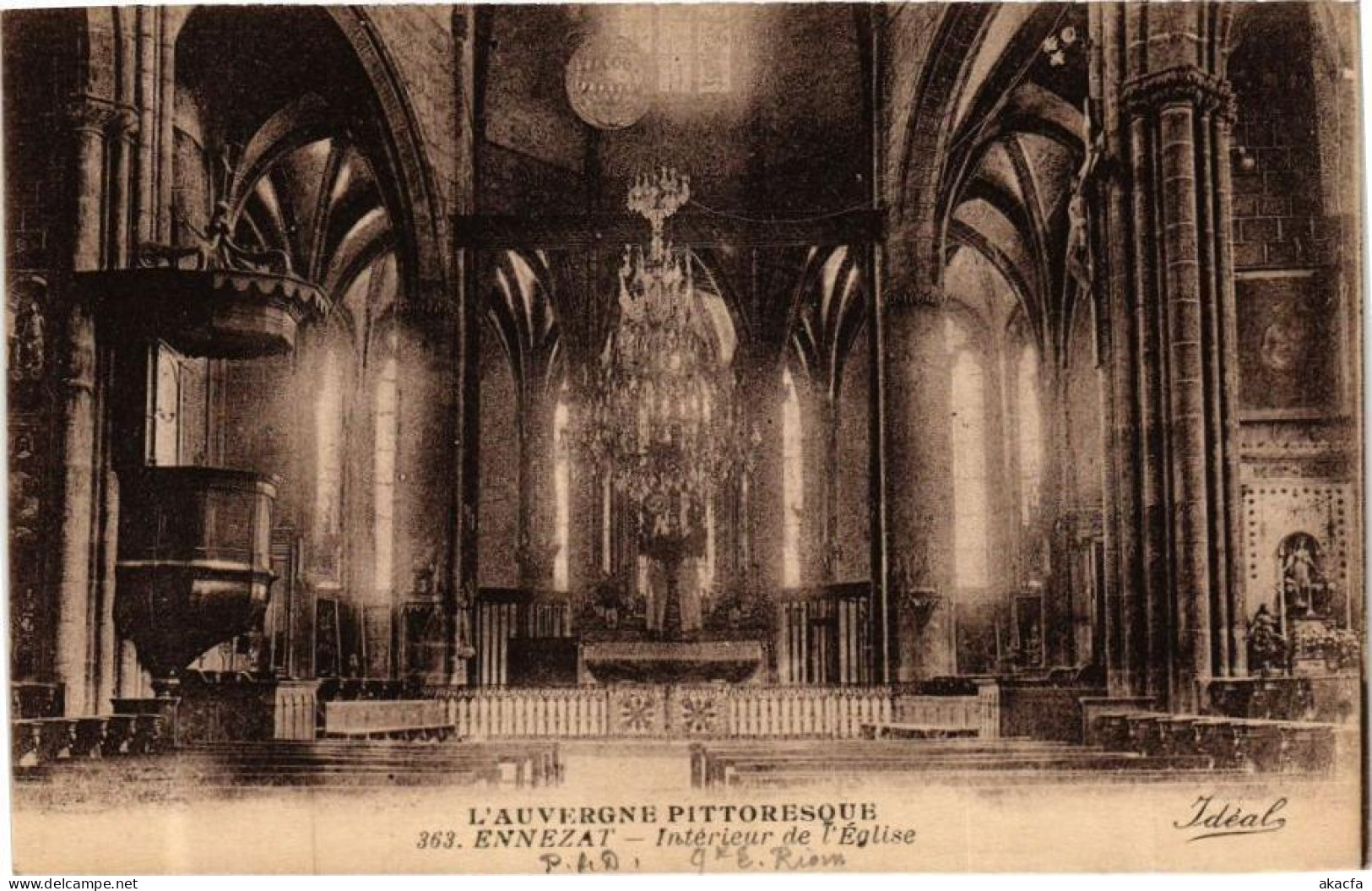 CPA L'Auvergne Pittoresque - Ennezat - Interieur De L'Église (244628) - Ennezat