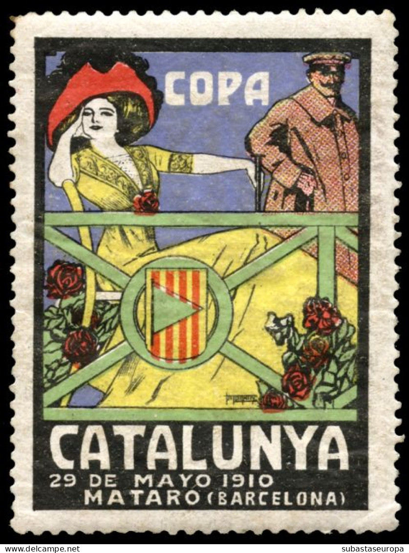 Copa Catalunya 1910. Tema Coches. - Autres & Non Classés