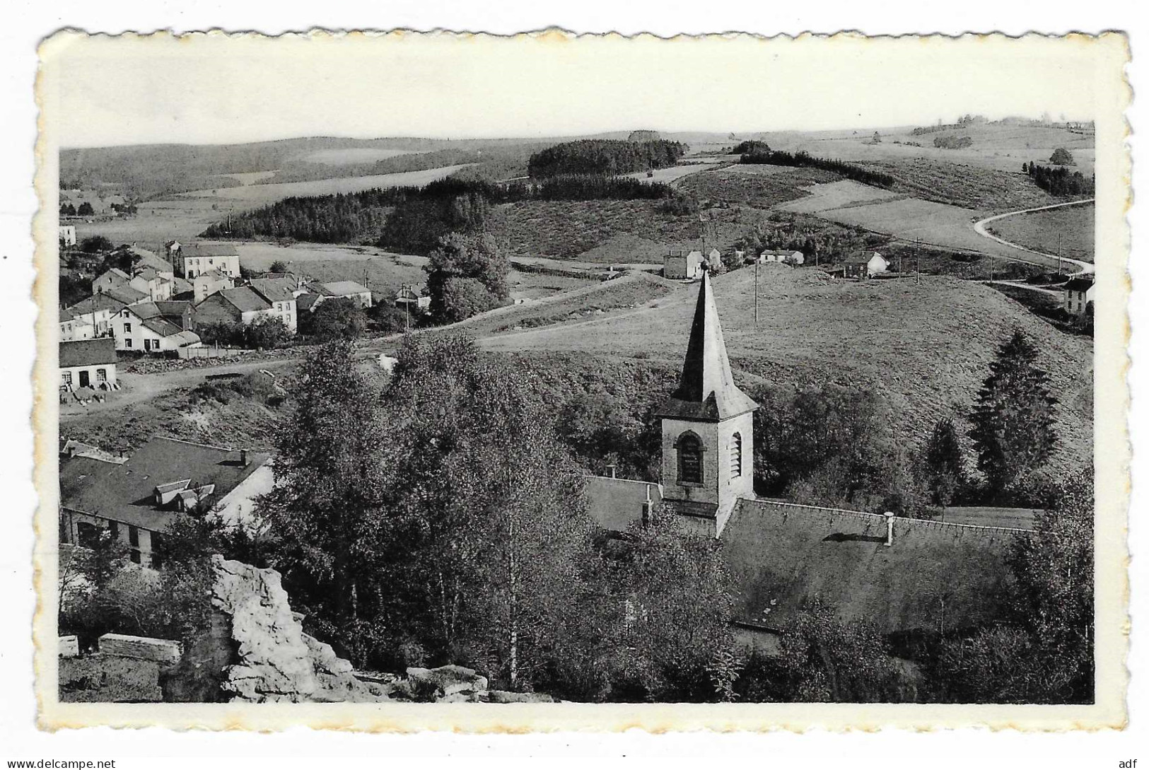 CPSM WARMIFONTAINE VU DE L'ESPLANADE, Format 9 Cm Sur 14 Cm Environ, BELGIQUE - Neufchâteau