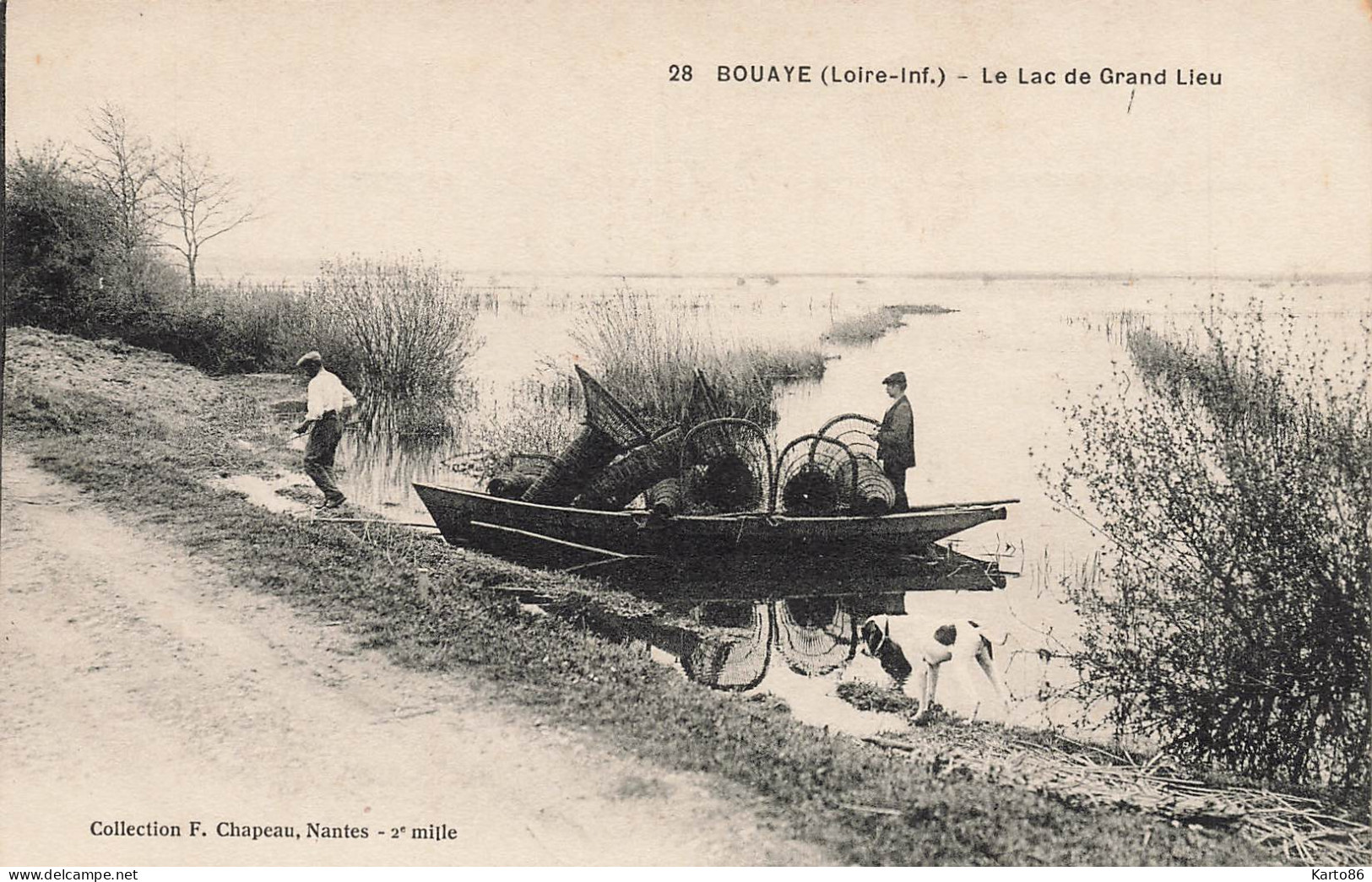 Bouaye * Route Et Le Lac De Grand Lieu * Pêche Pêcheurs Nasse  - Bouaye