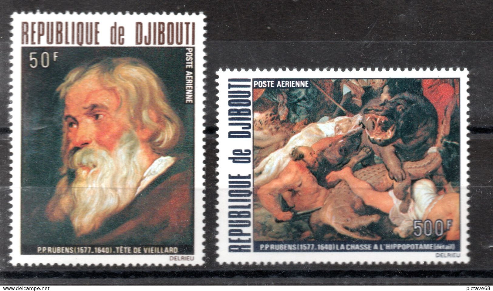 DJIBOUTI /ART/ TABLEAUX / PA N° 119  & 120 * * - Djibouti (1977-...)