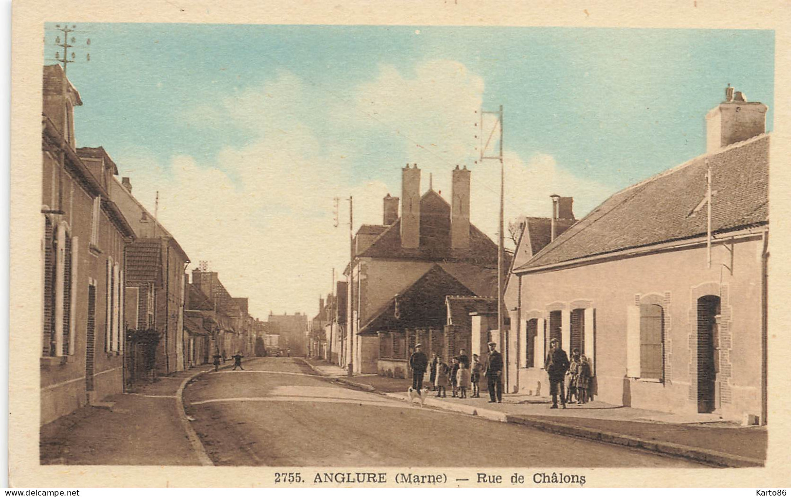 Anglure * La Rue De Châlons  - Anglure