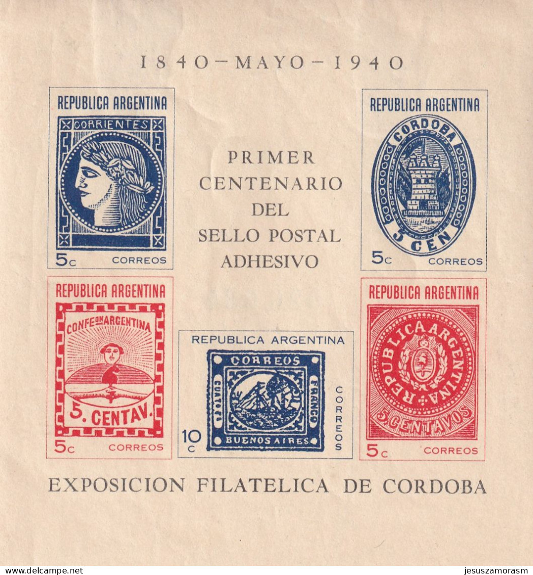 Argentina Hb 3 Con Charnela - Blocks & Kleinbögen