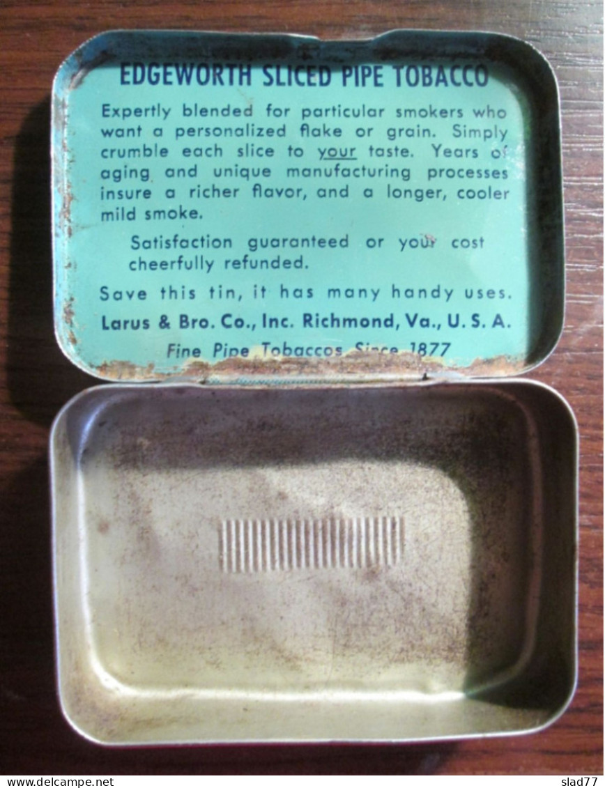 Vintage EDGEWORTH PipeTobacco Tin Box - Cajas Para Tabaco (vacios)