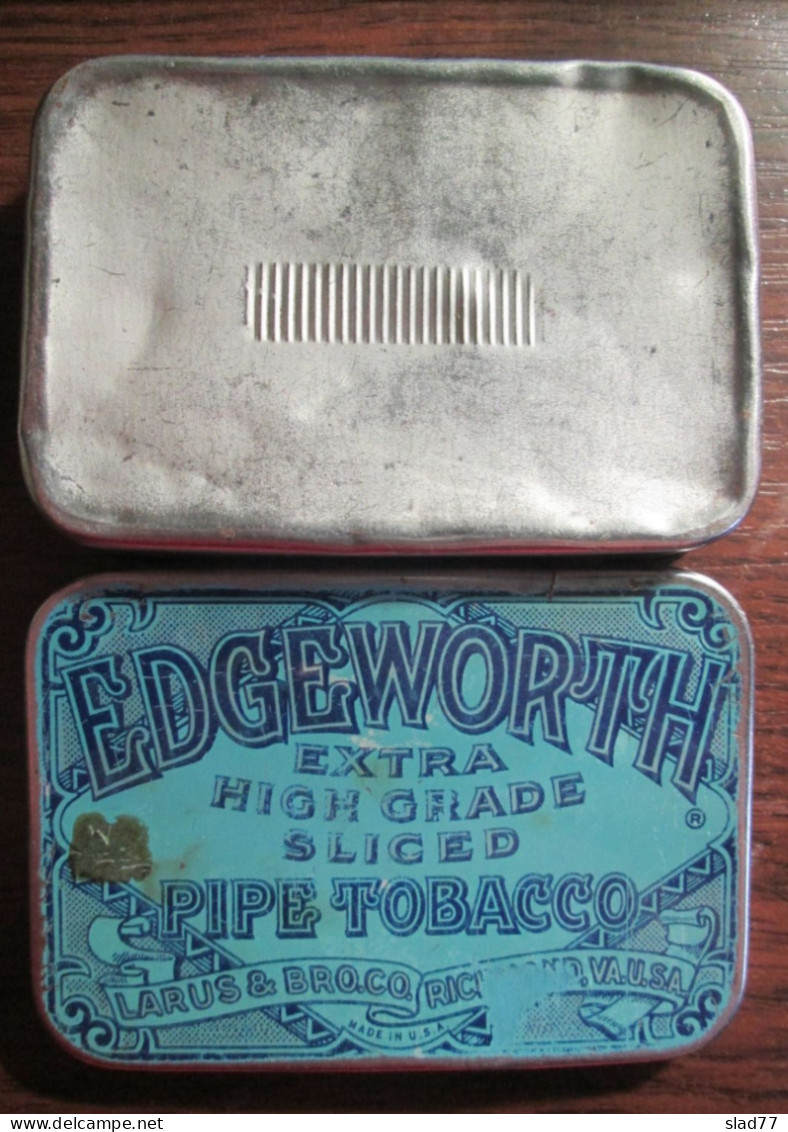 Vintage EDGEWORTH PipeTobacco Tin Box - Boites à Tabac Vides