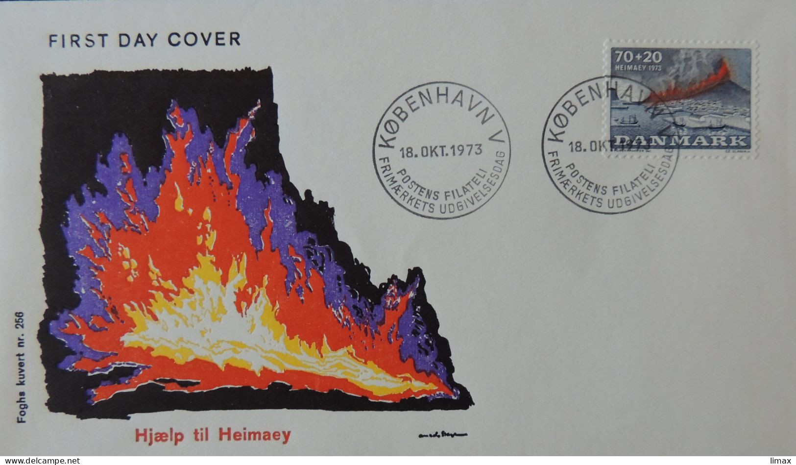 Eruption Des „Eldfell“ Des Feuerberges Bei Island 1973 - Westmännerinseln - Lettres & Documents