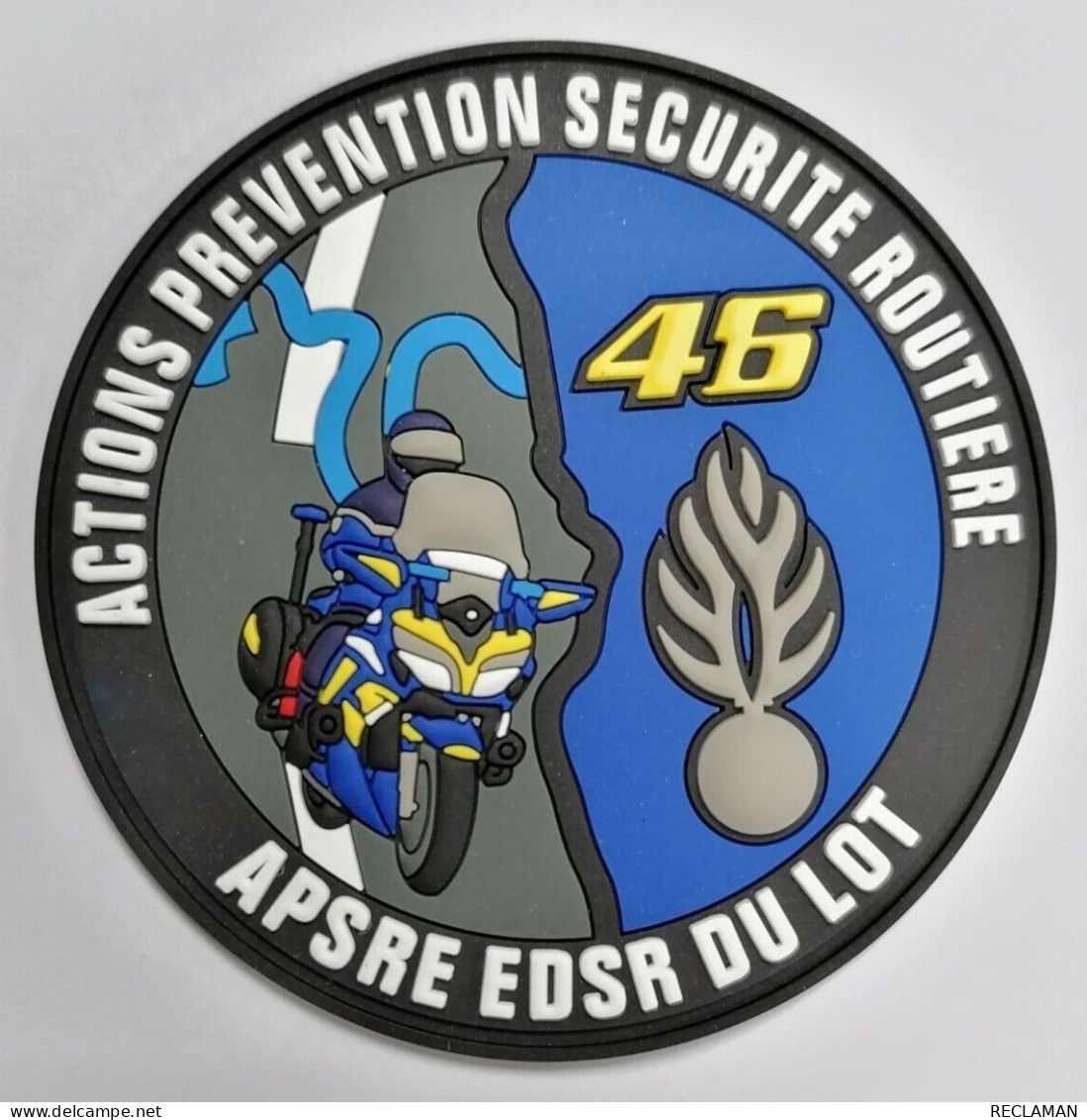 PATCH ECUSSON INSIGNE PVC 3D GENDARMERIE APSRE EDSR DU LOT 46 - Police & Gendarmerie