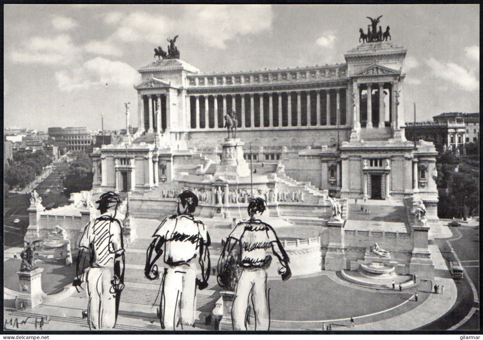 BOWLS - ITALIA ROMA 1986 - CAMPIONATI ITALIANI DI BOCCE - CARTOLINA UFFICIALE - ALTARE DELLA PATRIA - A - Pétanque