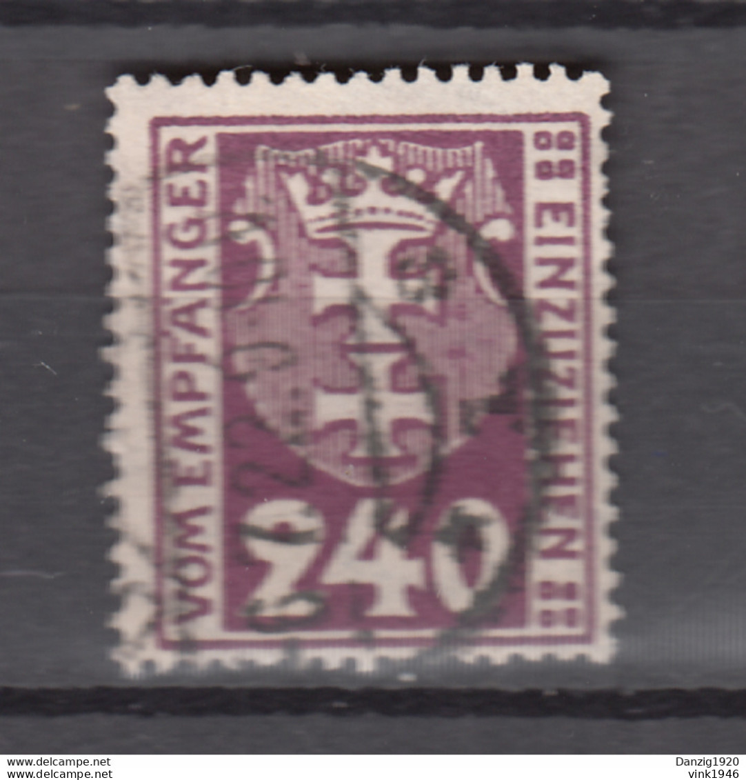 Danzig 1924,1W,Mi.Porto 9a, Zeitgerecht Gestempelt(D2828) - Portomarken