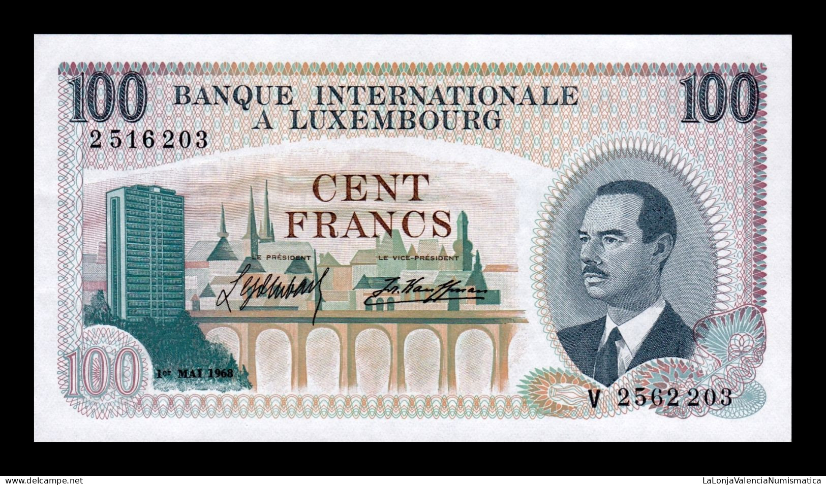 Luxemburgo Luxembourg 100 Francs 1968 Pick 14 Sc Unc - Luxembourg