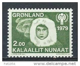 Groënland 1979 N°106 Neuf Année De L'enfant - Neufs