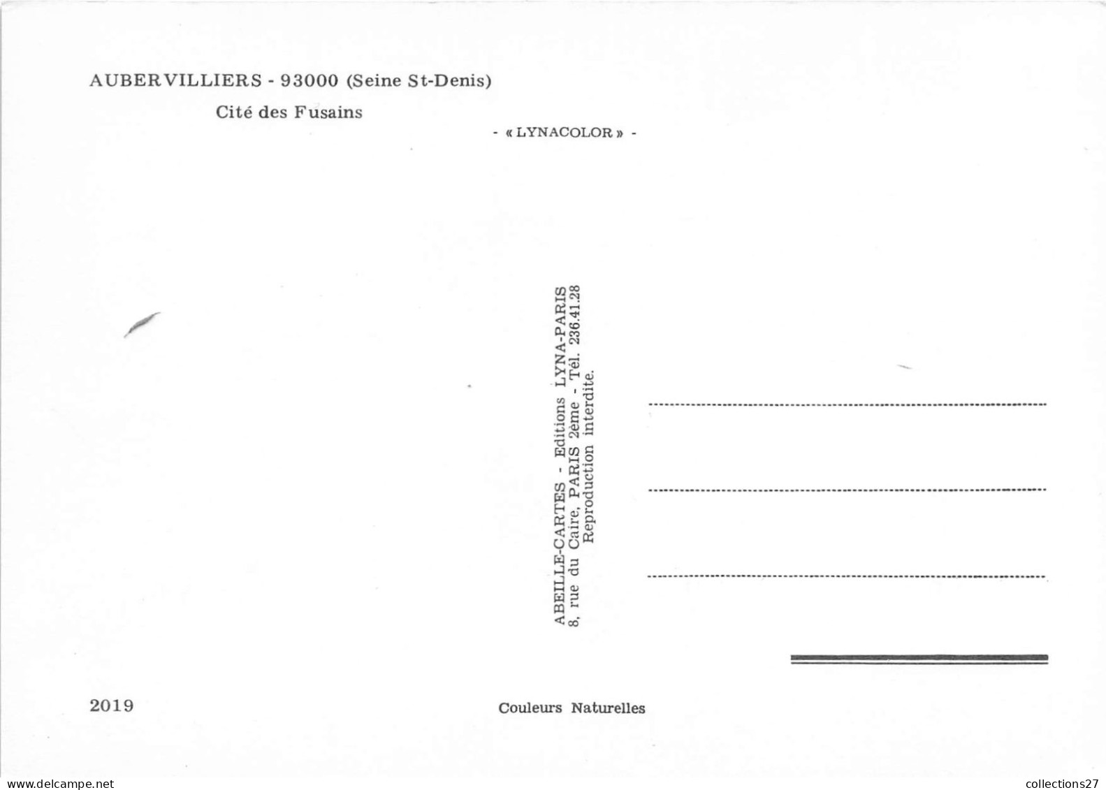 93-AUBERVILLIERS- CITE DES FUSAINS- MULTIVUES - Aubervilliers