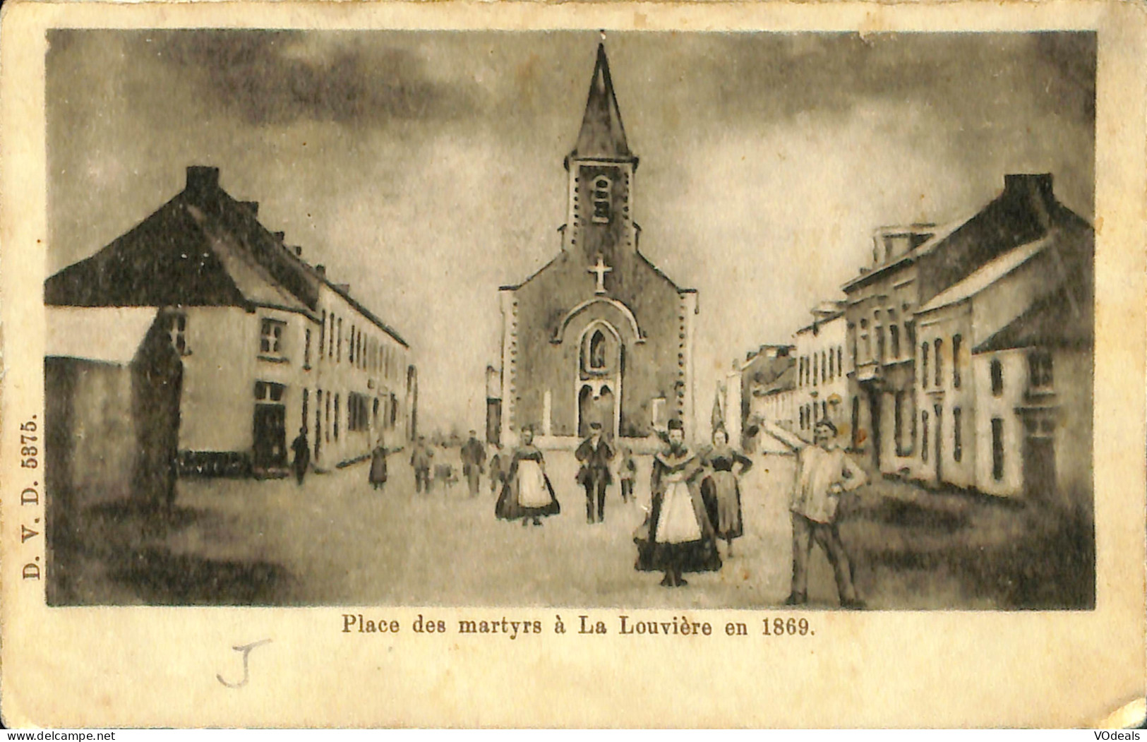 Belgique - Hainaut - La Louvière - Pace Des Martyrs à La Louvière En 1869 - La Louviere