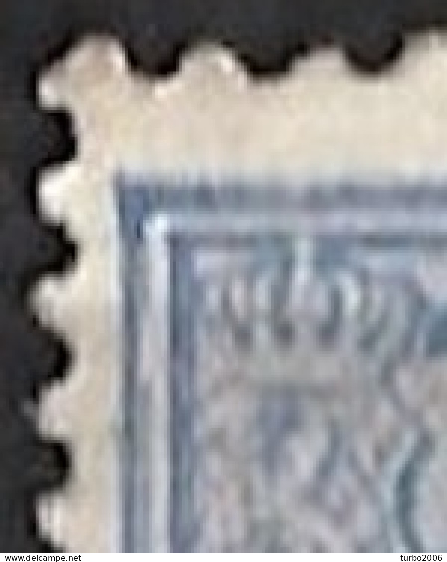 Breuken In Het Kader In 1872 Koning Willem III 5 Cent Blauw NVPH 19 G - Plaatfouten En Curiosa
