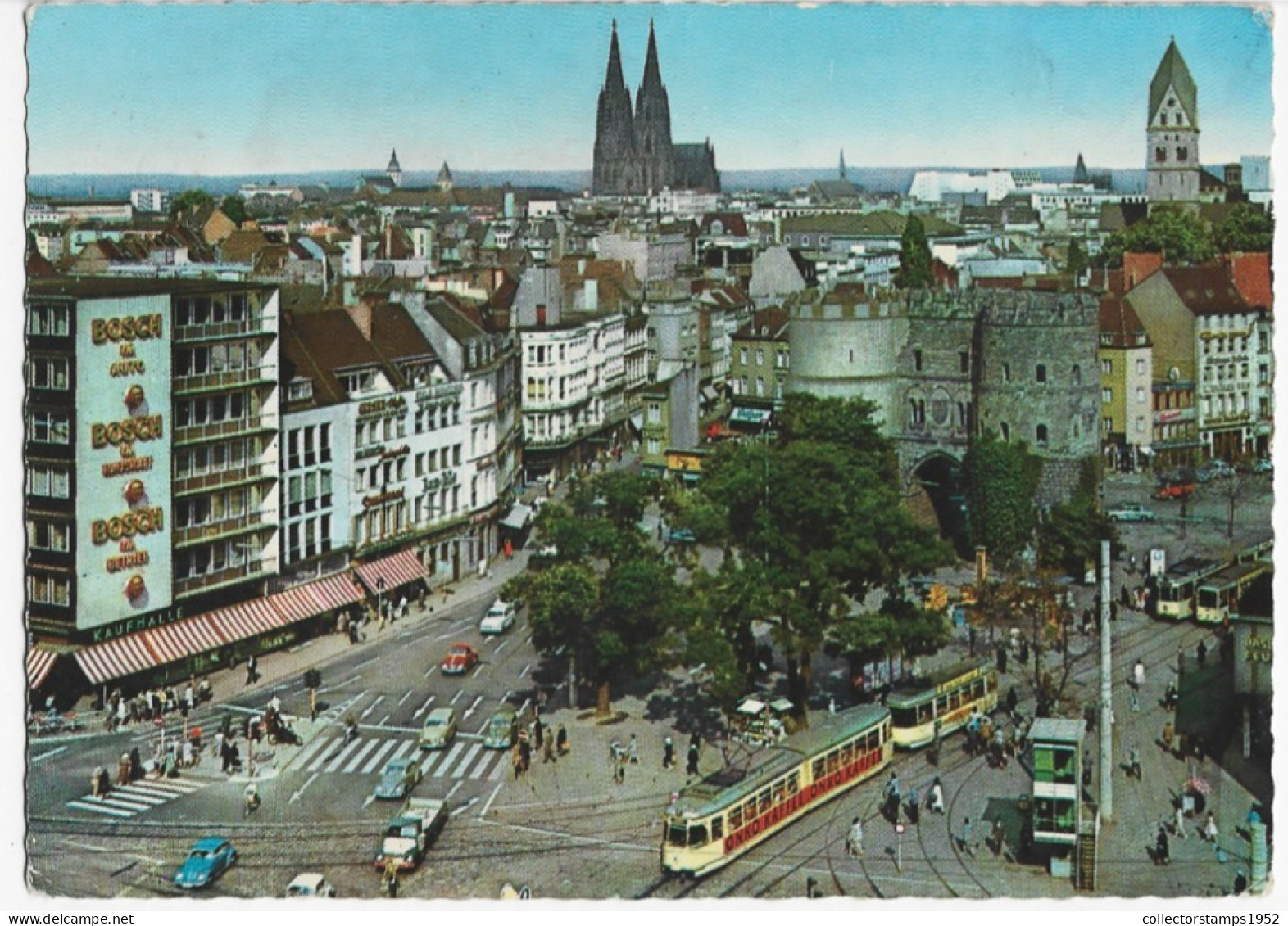 GERMANY ,KOLN AM RHEIN ,THE CITY AND THE VIEW OF CATHEDRAL - Rheine