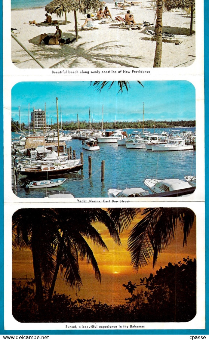 Carnet dépliant NASSAU Bahamas (voir les scans SVP)