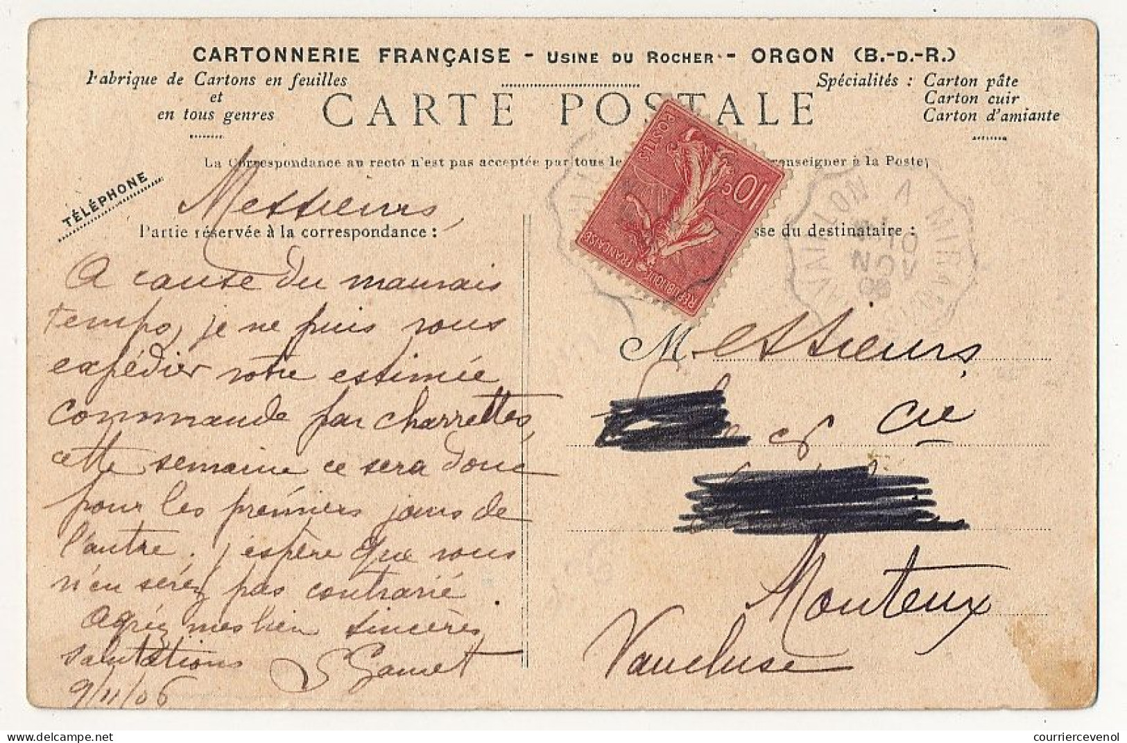 CPA - ORGON (B Du R) - Vue Intérieure De La Cartonnerie Lucien Gamet - Auriol