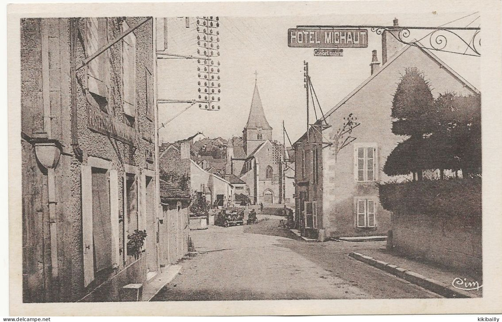 AIGNAY LE DUC La Poste Et La Rue D'Archeron Édition COMBIER IMPRESSION MACON - Aignay Le Duc