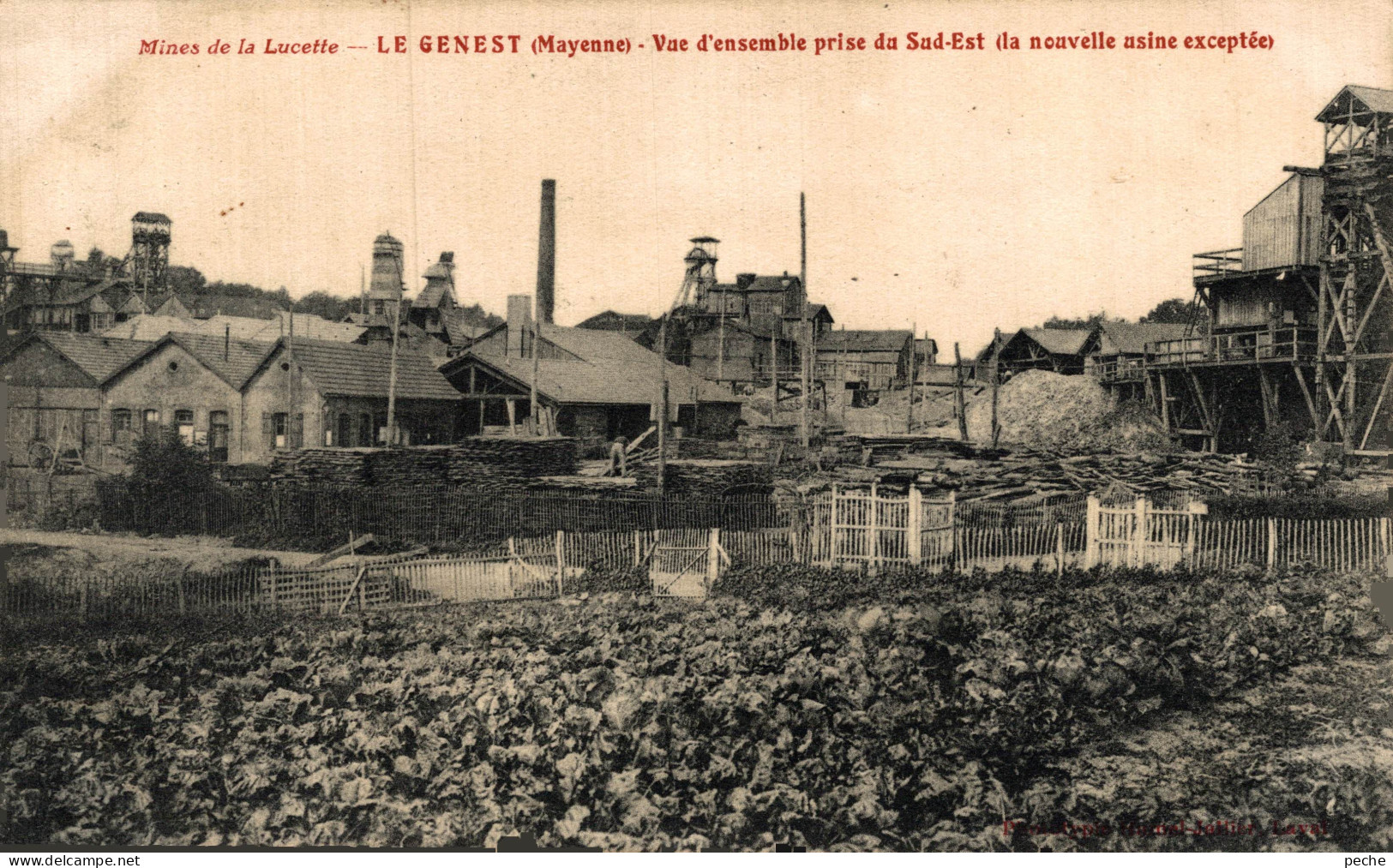 N°104115 -cpa Le Genest -mines De La Lucette-vue D'ensemble Prise Du Sud Est- - Mines