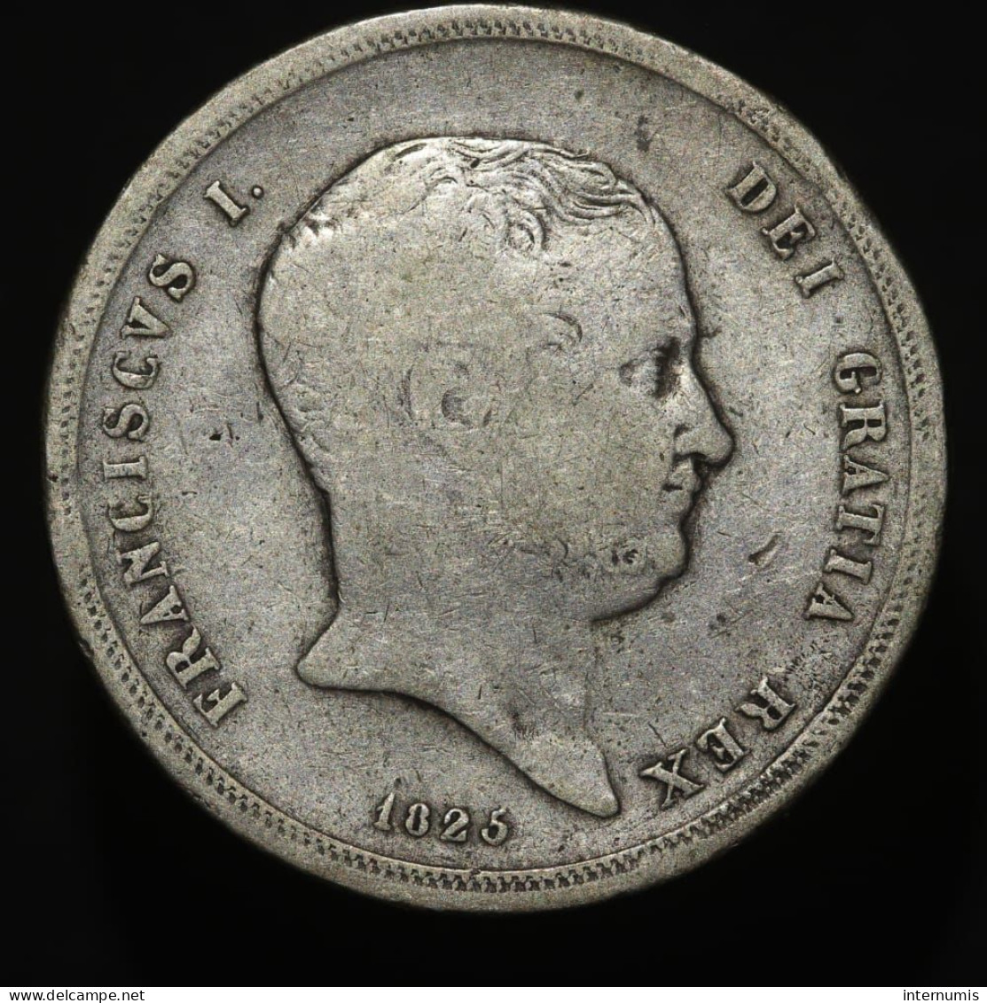 Italie / Italy, François Ier : Royaume Des Deux-Siciles, 120 Grana, 1825, Argent (Silver), TB (F), KM#294, Mont.636 - Dos Siciles