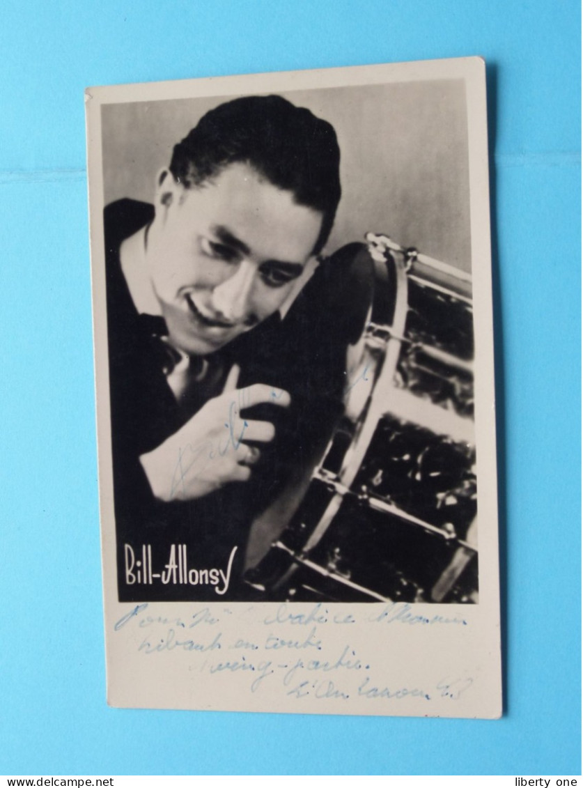 Bill ALLONSY () Anno 19?? ( See / Voir Scans ) Photocard / Signed ! - Cantantes Y Músicos