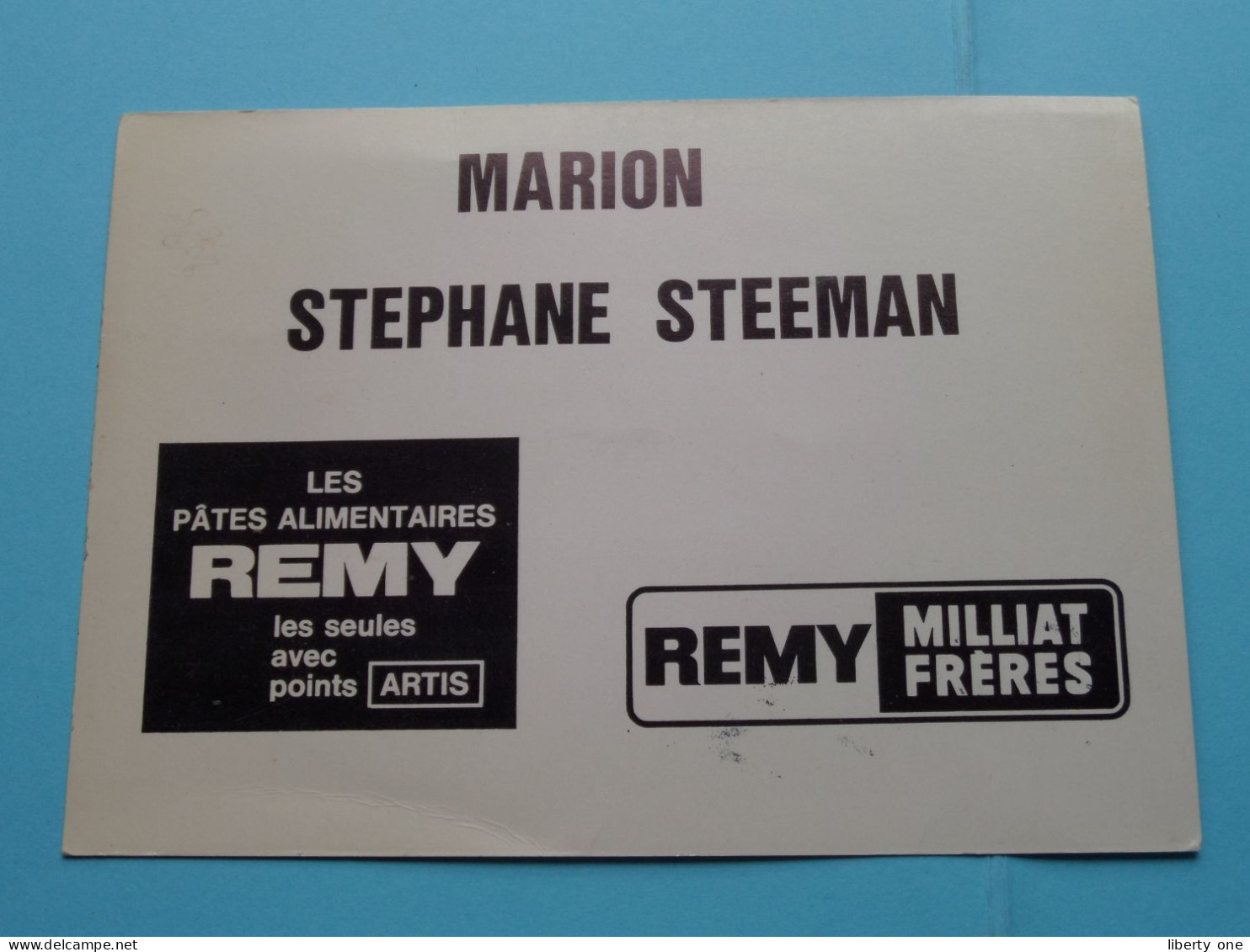 MARION  STEPHANE STEEMAN () Anno 19?? ( See / Voir Scans ) Photocard / Signed ! - Cantantes Y Músicos