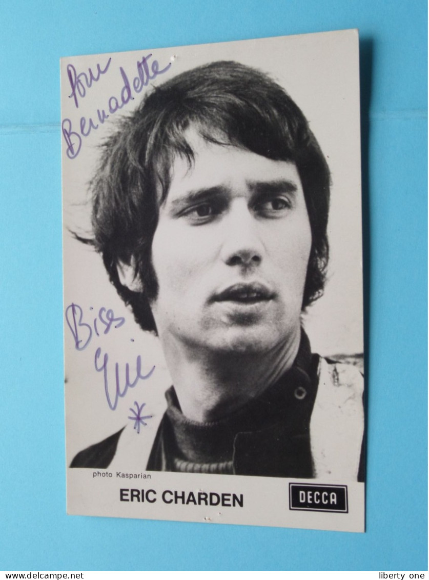 ERIC CHARDEN ( Photo Kasparian ) Anno 19?? ( See / Voir Scans ) Photocard / Signed ! - Cantantes Y Músicos