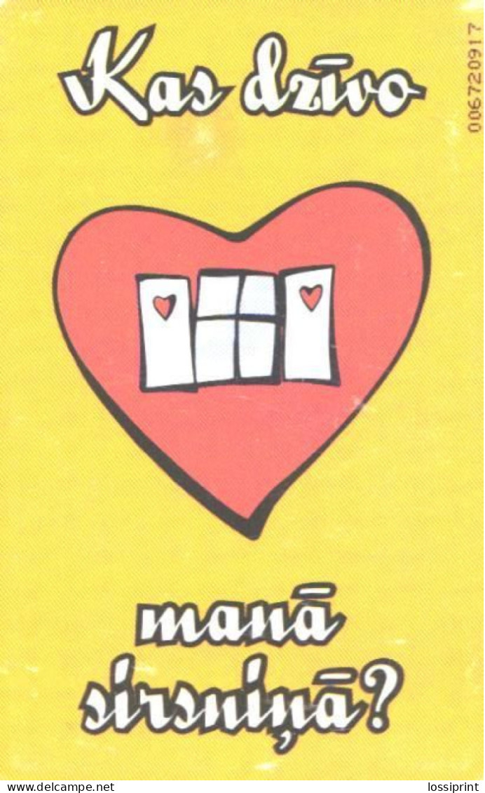 Latvia:Used Phonecard, Lattelekom, 2 Lati, Heart, 2003 - Letonia