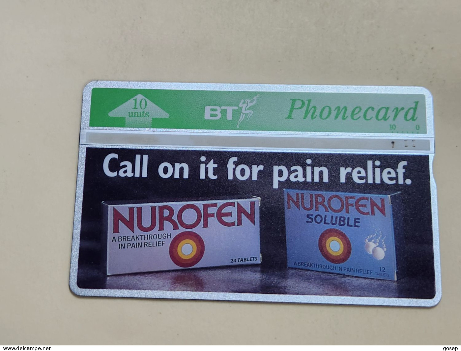 United Kingdom-(btm-006)-NUROFEN-(5)(10units)(228B90272)-price Cataloge Used-15.00£+1card Prepiad Free - BT Medizinische