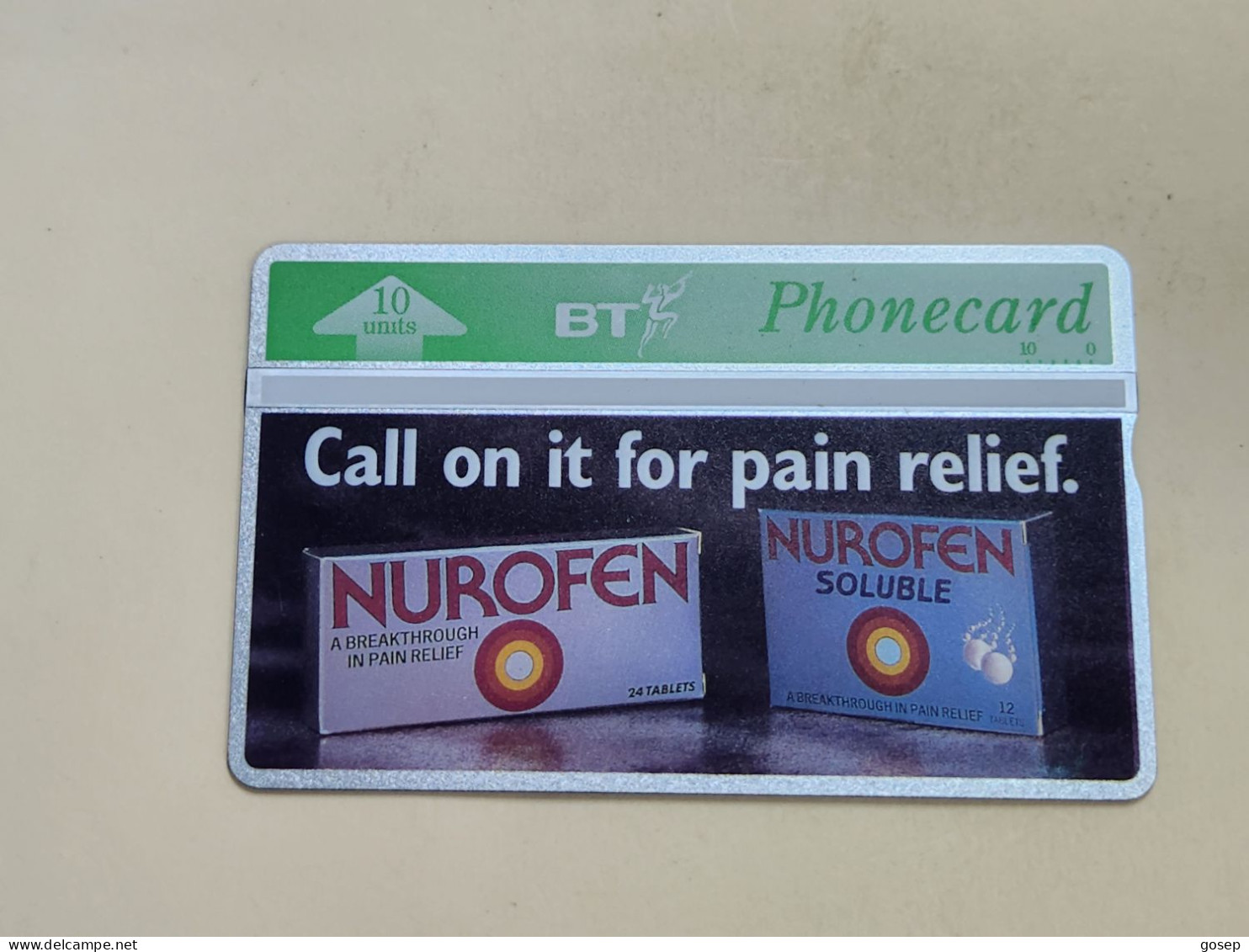 United Kingdom-(btm-006)-NUROFEN-(6)(10units)(228B94545)-price Cataloge Mint-30.00£+1card Prepiad Free - BT Emissioni Mediche