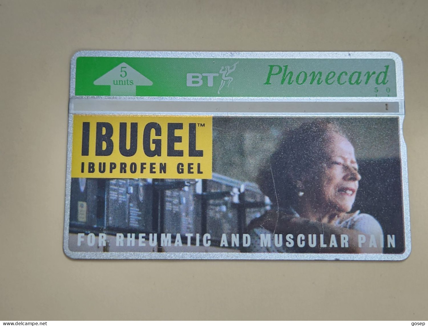 United Kingdom-(btm-011)-IBUGEL-(11)(5units)(345D27189)-price Cataloge Used-12.50£+1card Prepiad Free - BT Medical Issues