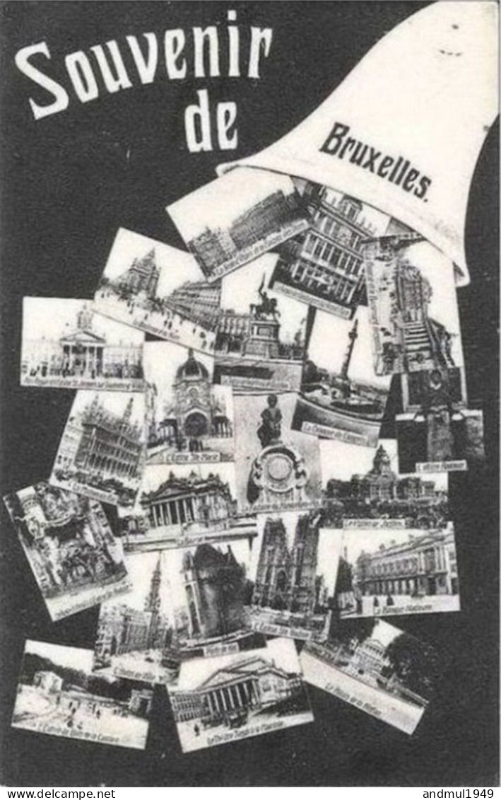Souvenir De BRUXELLES - Edition : Théo Van Den Heuvel, Bruxelles - Panoramische Zichten, Meerdere Zichten