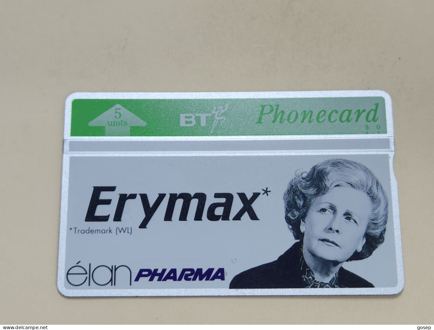 United Kingdom-(btm-013)-ERYMAX-(21)(5units)(345D82722)-price Cataloge Mint-18.00£+1card Prepiad Free - BT Medizinische