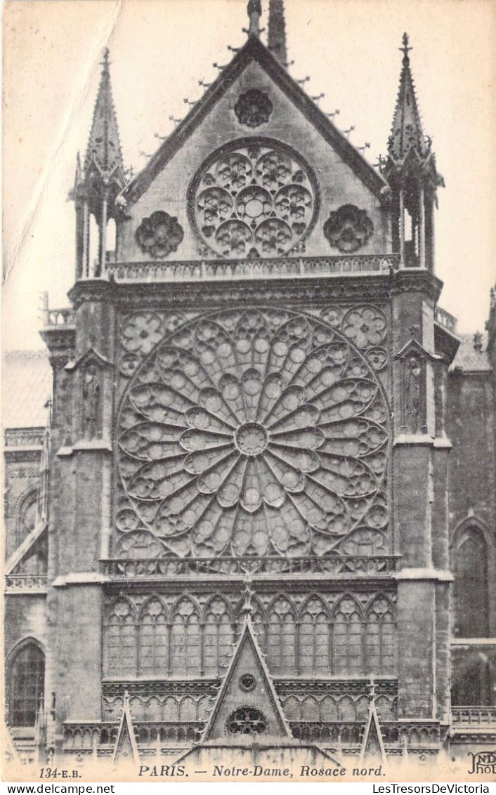 FRANCE - 75 - PARIS - Notre Dame - Rosace Nord - Carte Postale Ancienne - Autres Monuments, édifices