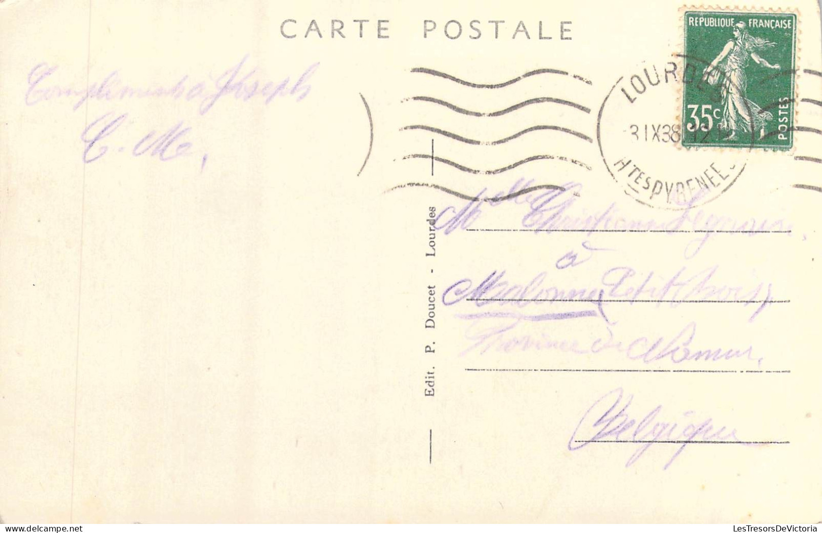 FRANCE - 65 - Lourdes - La Basilique P.D. - Carte Postale Ancienne - Lourdes