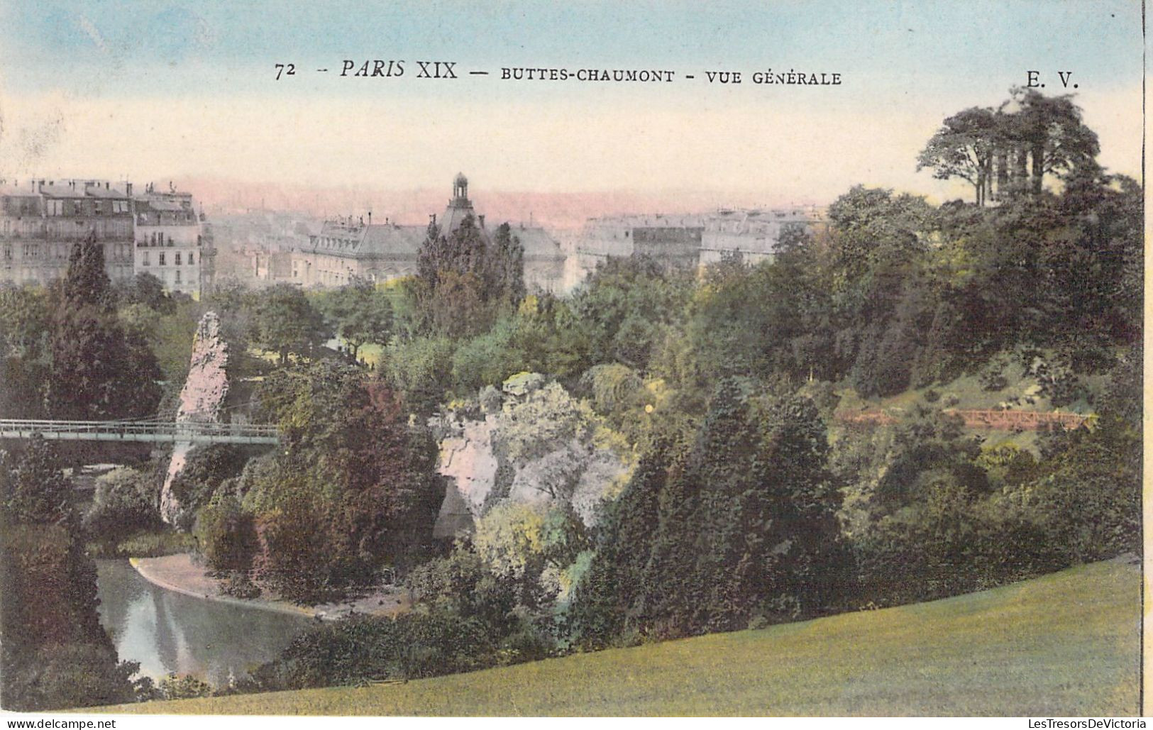 FRANCE - 75 - PARIS - 19è - Buttes Chaumont - Vue Générale - Carte Postale Ancienne - Other Monuments