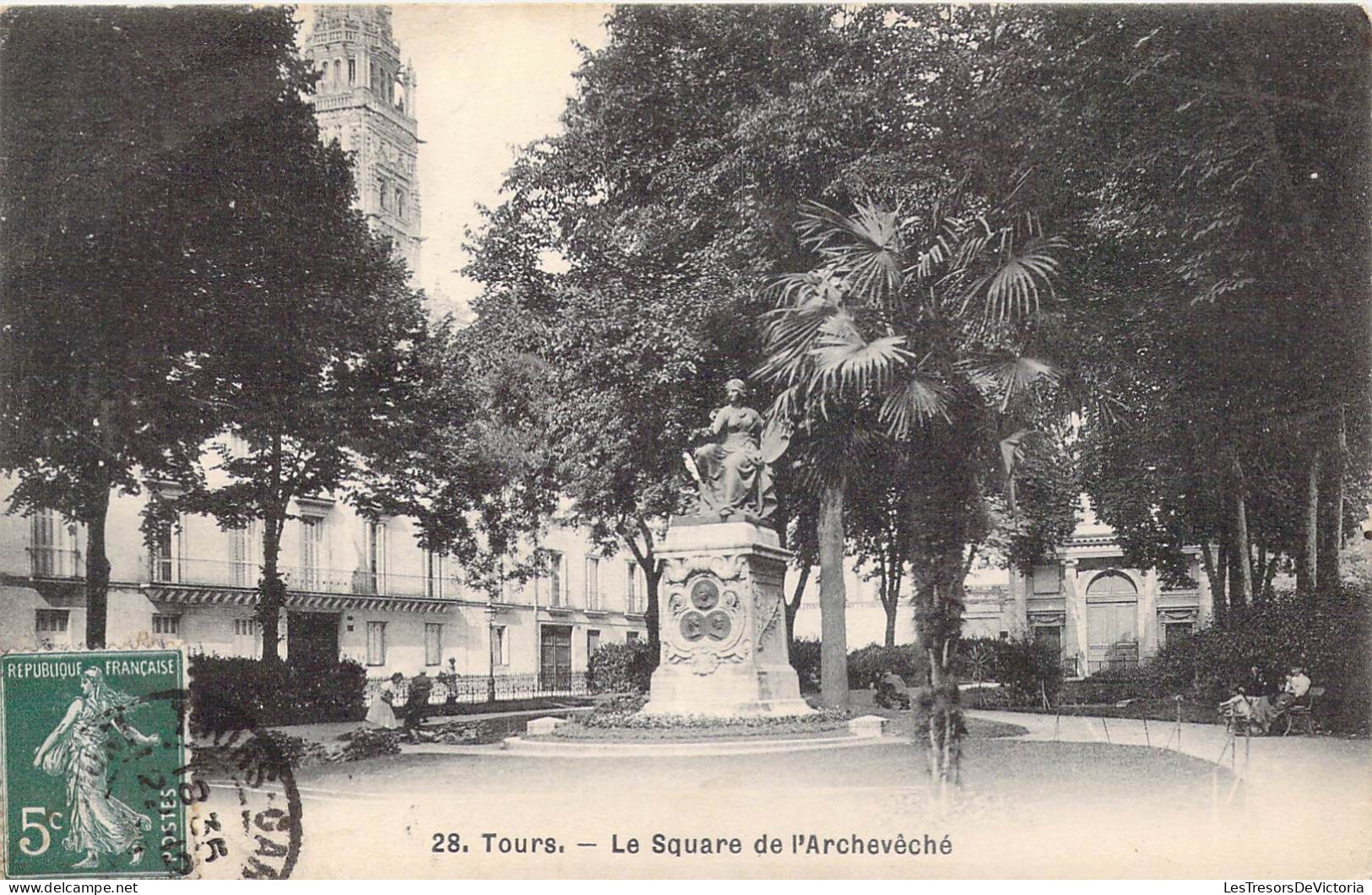 FRANCE - 37 - Tours - Le Square De L'Archevêché - Carte Postale Ancienne - Tours