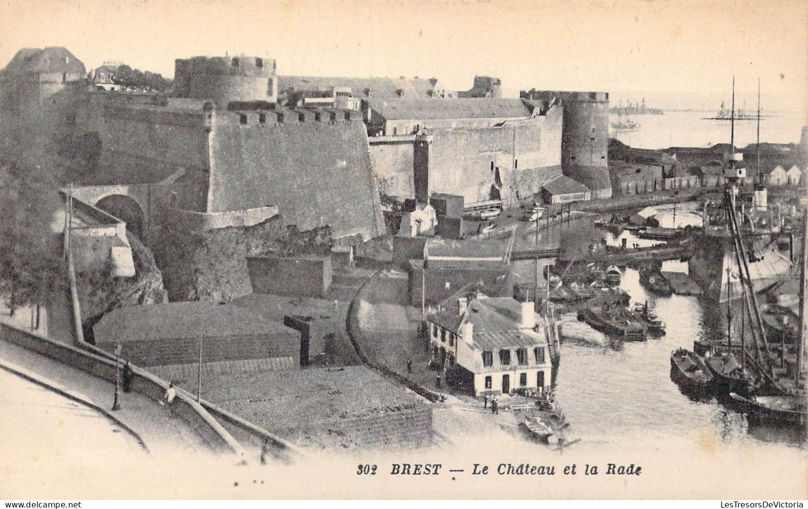 FRANCE - 29 - Brest - Le Château Et La Rade - Carte Postale Ancienne - Brest
