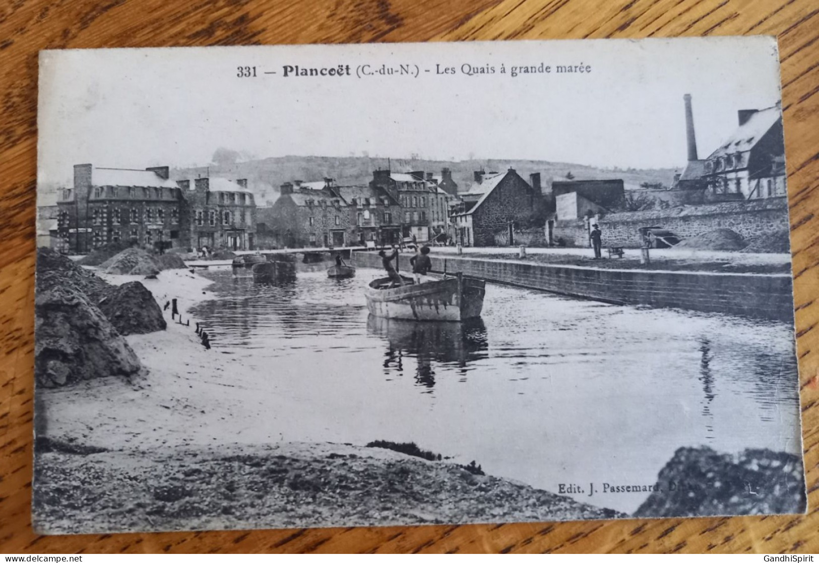 Plancoet - Les Quais à Grande Marée - Cachet Militaire Hopital Complémentaire Créhen N°16 - Plancoët