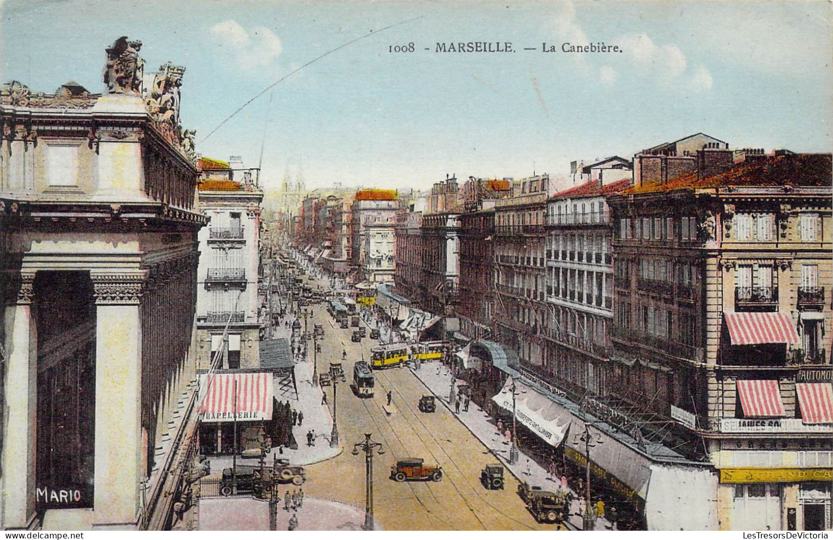 FRANCE - 13 - Marseille - La Canebière - Carte Postale Ancienne - Canebière, Stadscentrum