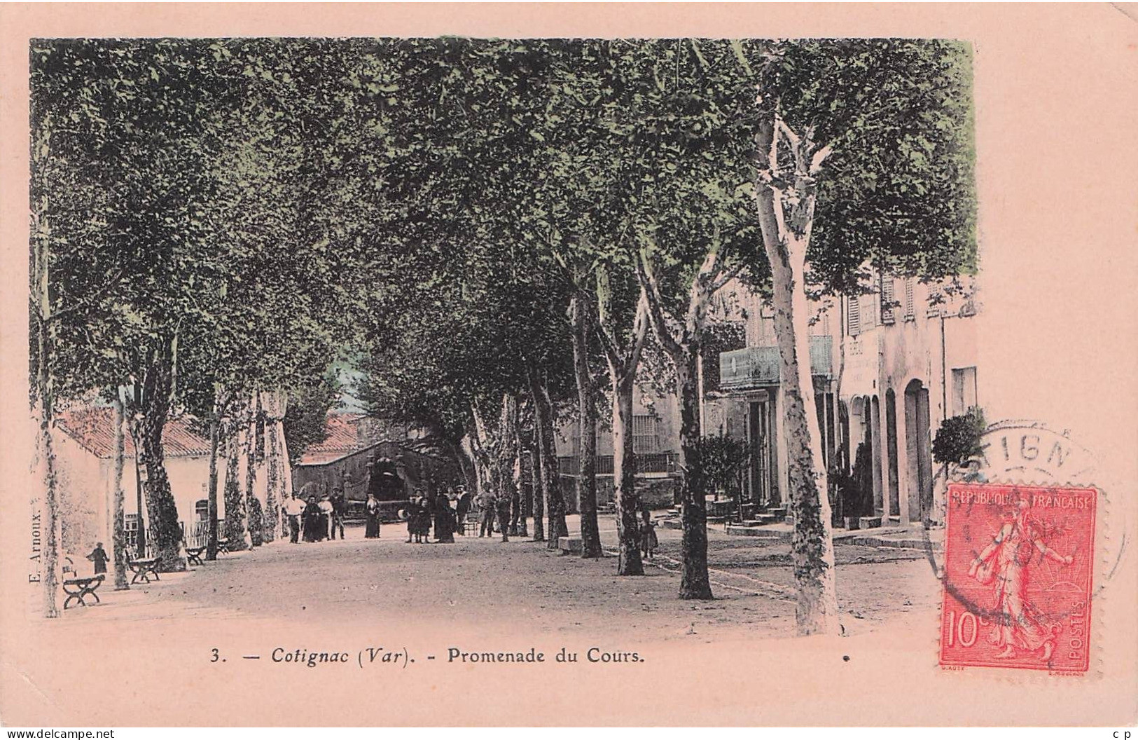 Cotignac - Promenade Du Cours - Terrain De Boules - Boulodrome -  CPA °J - Cotignac
