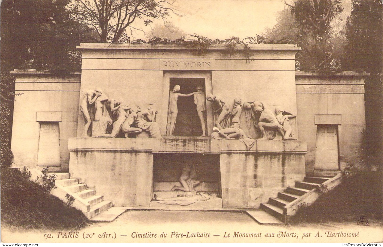 FRANCE - 75 - PARIS - Cimetière Du Père Lachaise - Le Monument Aux Morts - Carte Postale Ancienne - Other Monuments