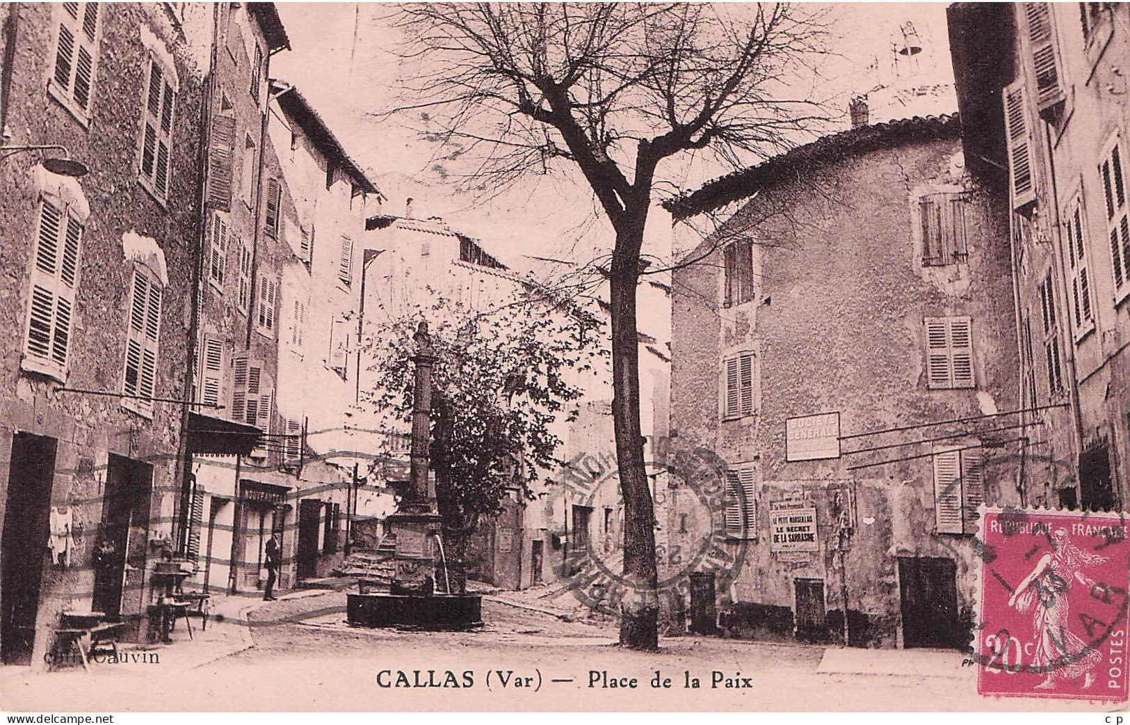 Callas -  Place De La Paix -  CPA °J - Callas