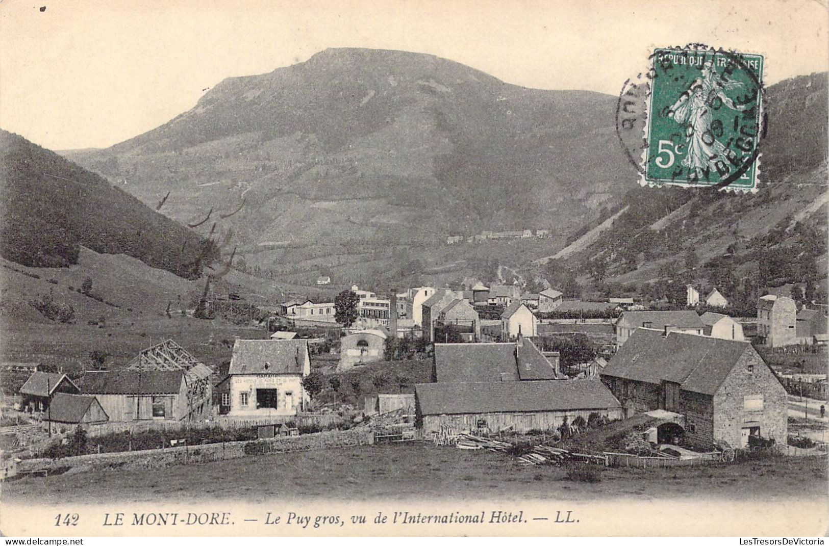 FRANCE - 63 - Le Mont Dore - Le Puy Gros, Vue De L'International Hôtel - Carte Postale Ancienne - Le Mont Dore