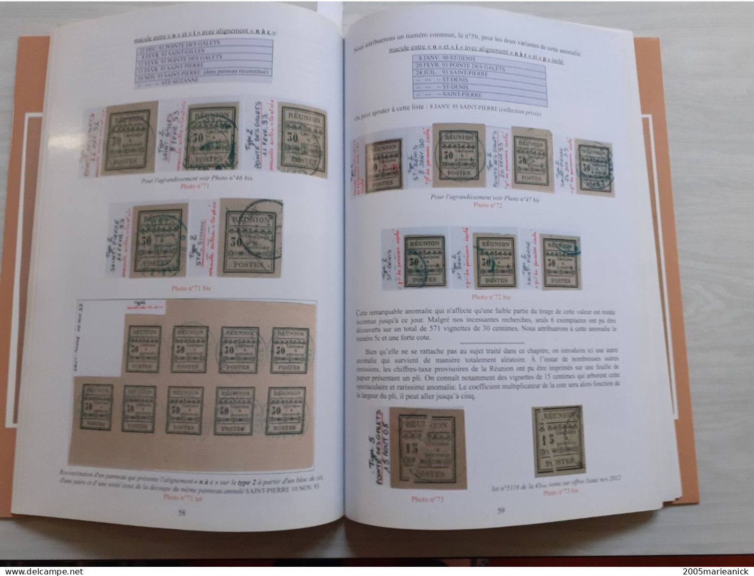 ILE DE LA RÉUNION Tome III. 1889 - LES CHIFFRES-TAXE PROVISOIRES 112 Pages Abondamment Illustrées En Couleur - Andere & Zonder Classificatie