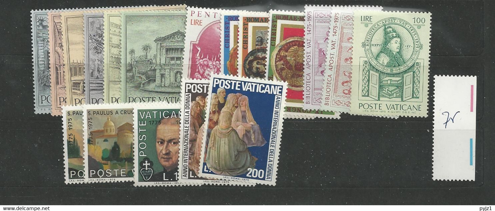 1975 MNH Vaticano, Vatikanstaat, Year Collection, Postfris** - Full Years