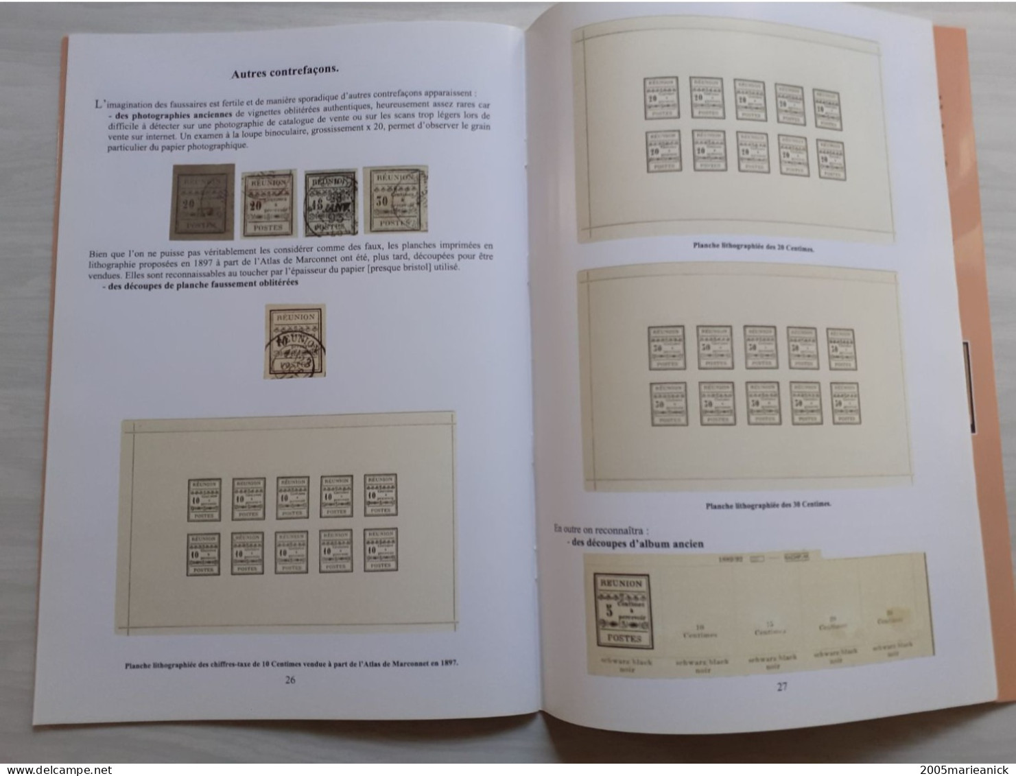 ILE DE LA REUNION Annexe Du Tome III. - Les Chiffres-taxe FAUX Et COPIES 32 Pages Abondamment Illustrées En Couleur - Altri & Non Classificati